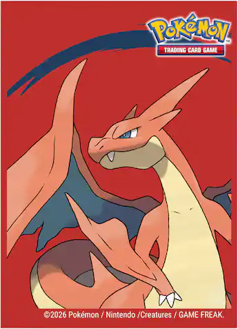 charizard card sleeves Pokmon TCG The Hisho Charizard Purple Deck Shield version showcases impressive Charizard visuals and a vibrant purple palette Pokmon TCG: Scorching Charizard Card