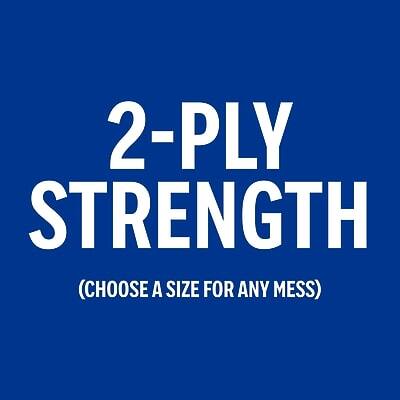 2-PLY STRENGTH  
(Choose a size for any mess)