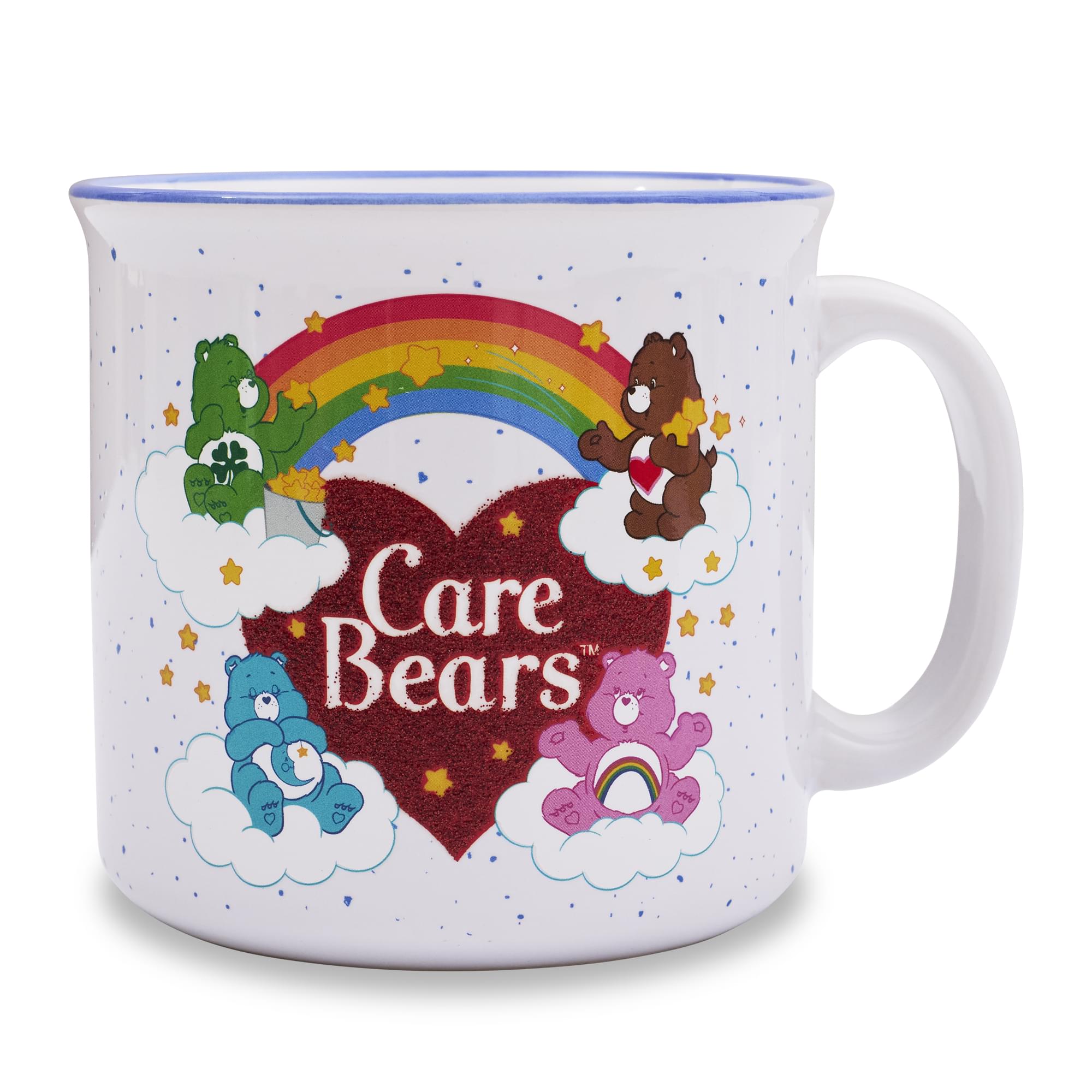 Silver Buffalo - Care Bears Heart Glitter 20-Ounce Ceramic Camper Mug - White price history on PriceWatchPro