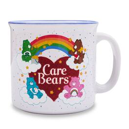 Silver Buffalo - Care Bears Heart Glitter 20-Ounce Ceramic Camper Mug - White