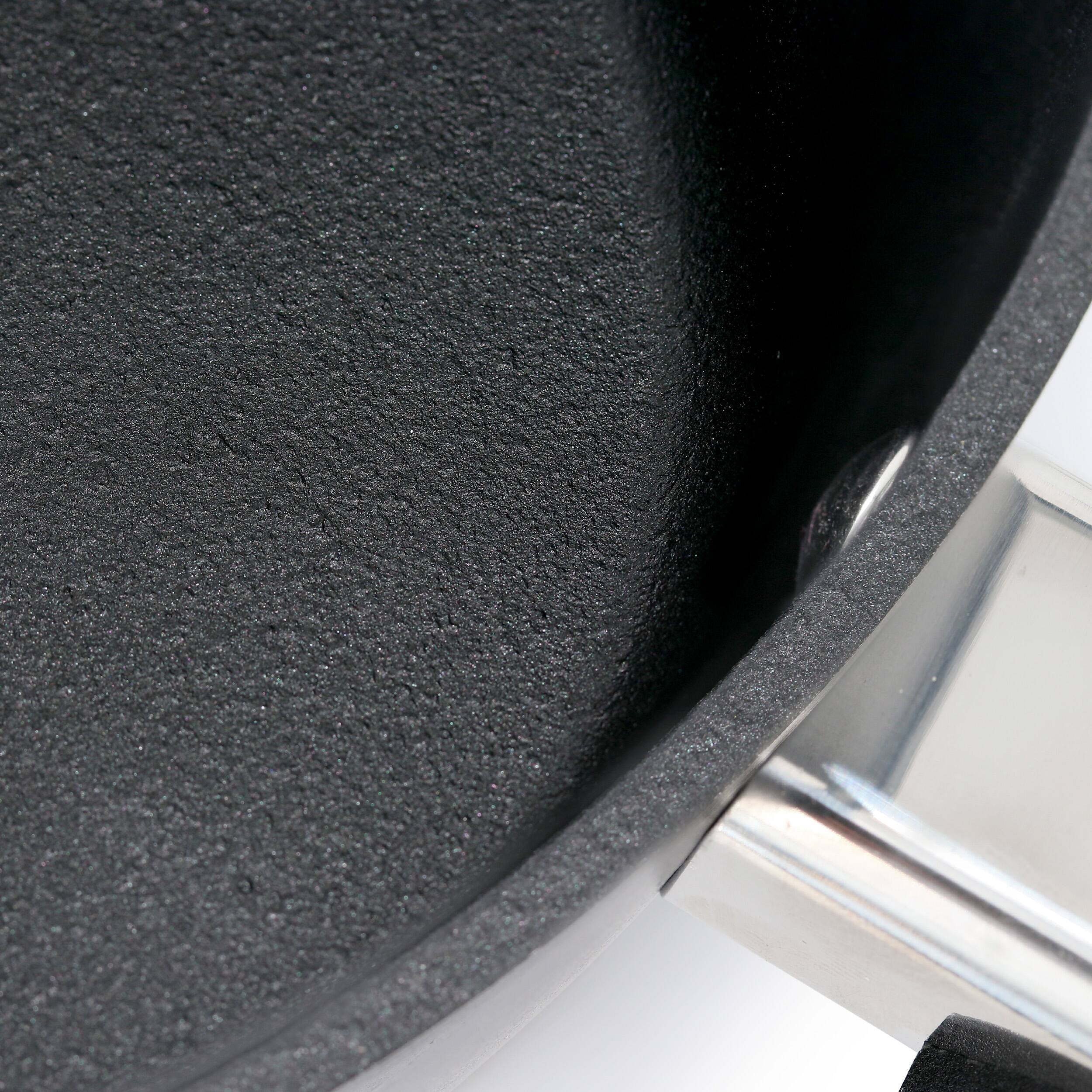 Alt View 2. Oster - Oster Connelly 2.5 Quart Textured Nonstick Aluminum Saucepan with Lid in Black - Black.