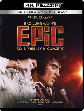 Front. EPiC: Elvis Presley in Concert - 4K Blu-Ray.