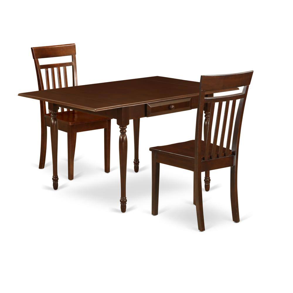 Left. East West Furniture - Dining Room Set Mahogany - Brown.