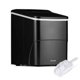 NewAir - 26 lbs. Countertop Ice Maker, Large or Small Ice Size, Easy to Clean BPA-Free Parts - Matte Black