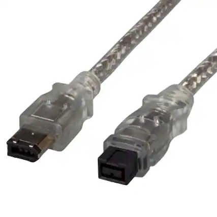 Front. Sanoxy - 10ft IEEE 1394b FireWire 800 9-pin to 6-pin, Clear - Clear.