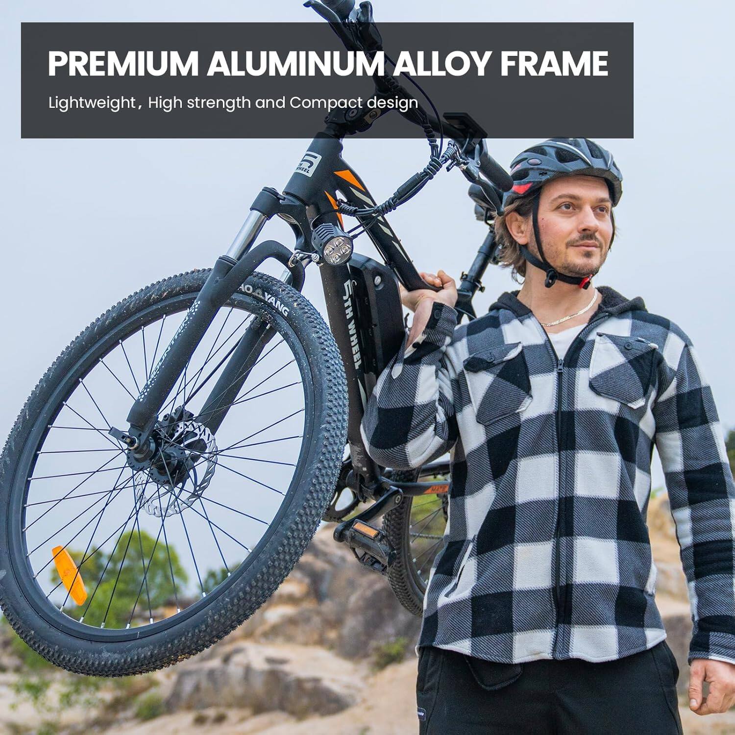PREMIUM ALUMINUM ALLOY FRAME  
Lightweight, High strength and Compact design