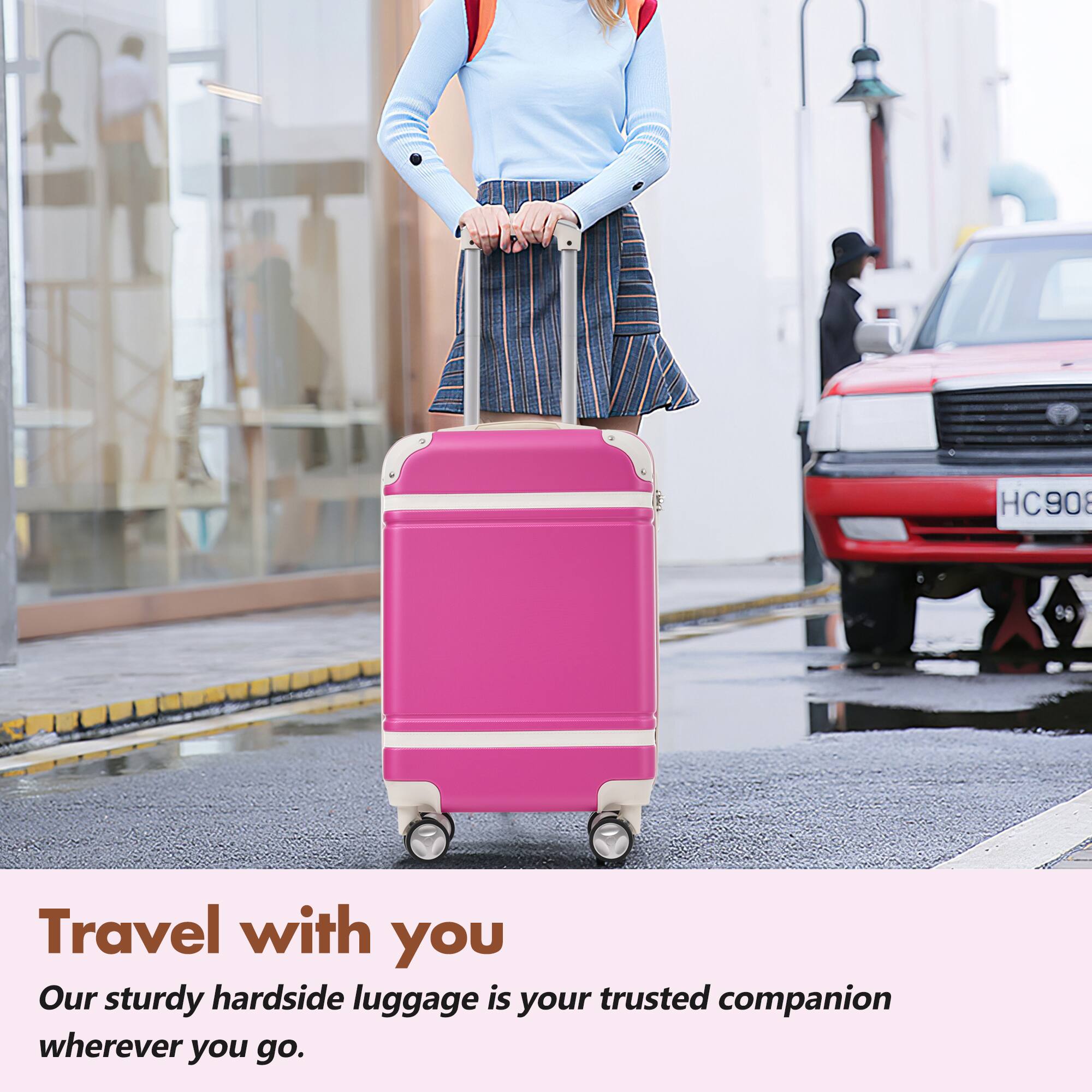 HC908

Travel with you  
Our sturdy hardside luggage is your trusted companion wherever you go.