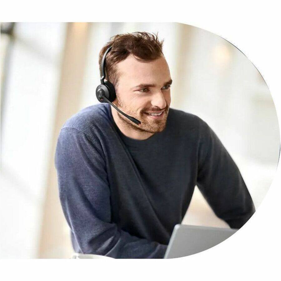 Alt View 1. Jabra - Jabra Engage 55 SE Headset - Microsoft Teams Certification - Stereo - USB Type C - Wired/Wireless - DECT - 490 ft - 40 - Black.