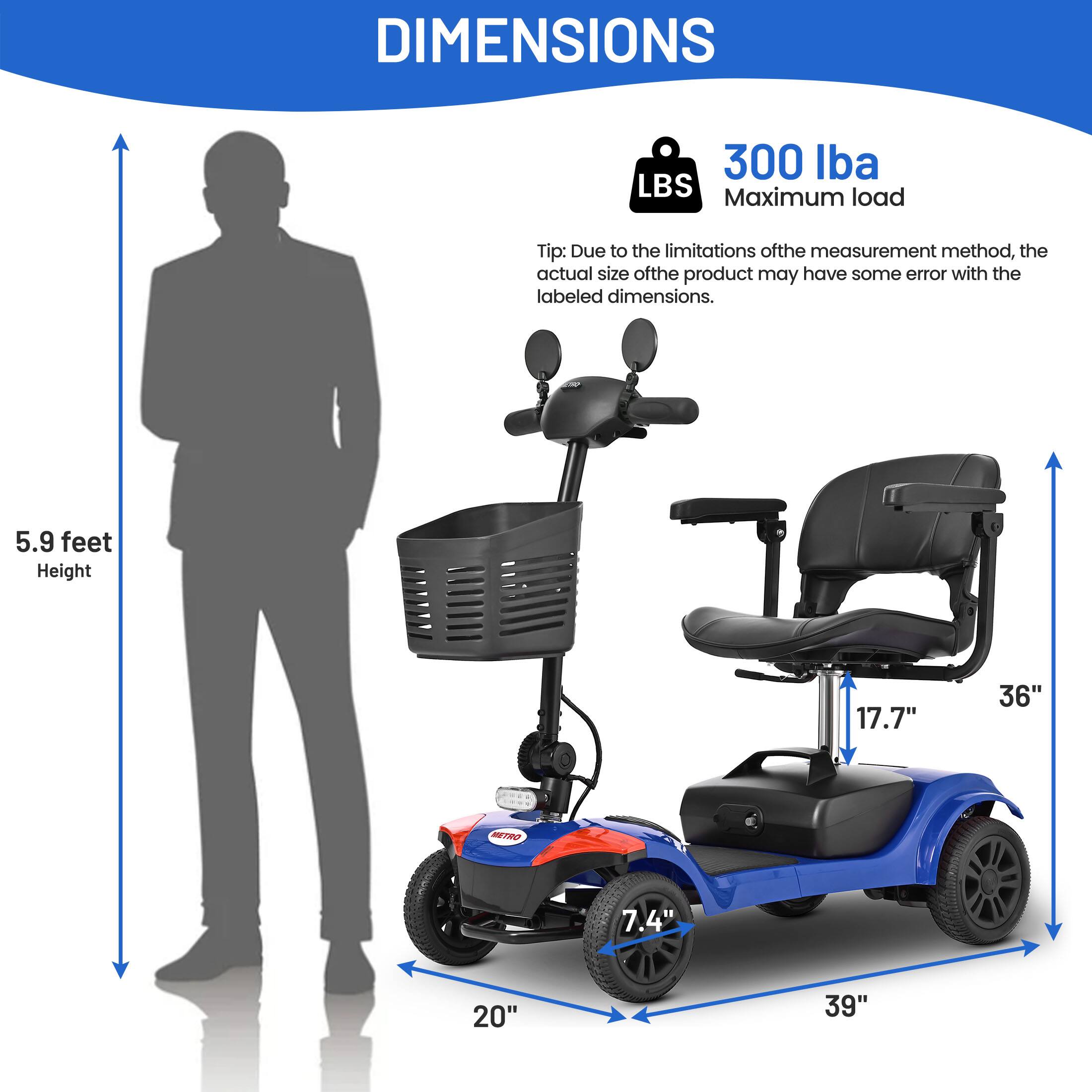 DIMENSIONS

300 lbs Maximum load

Tip: Due to the limitations of the measurement method, the actual size of the product may have some error with the labeled dimensions.

5.9 feet Height

17.7"

36"

7.4"

20"

39"