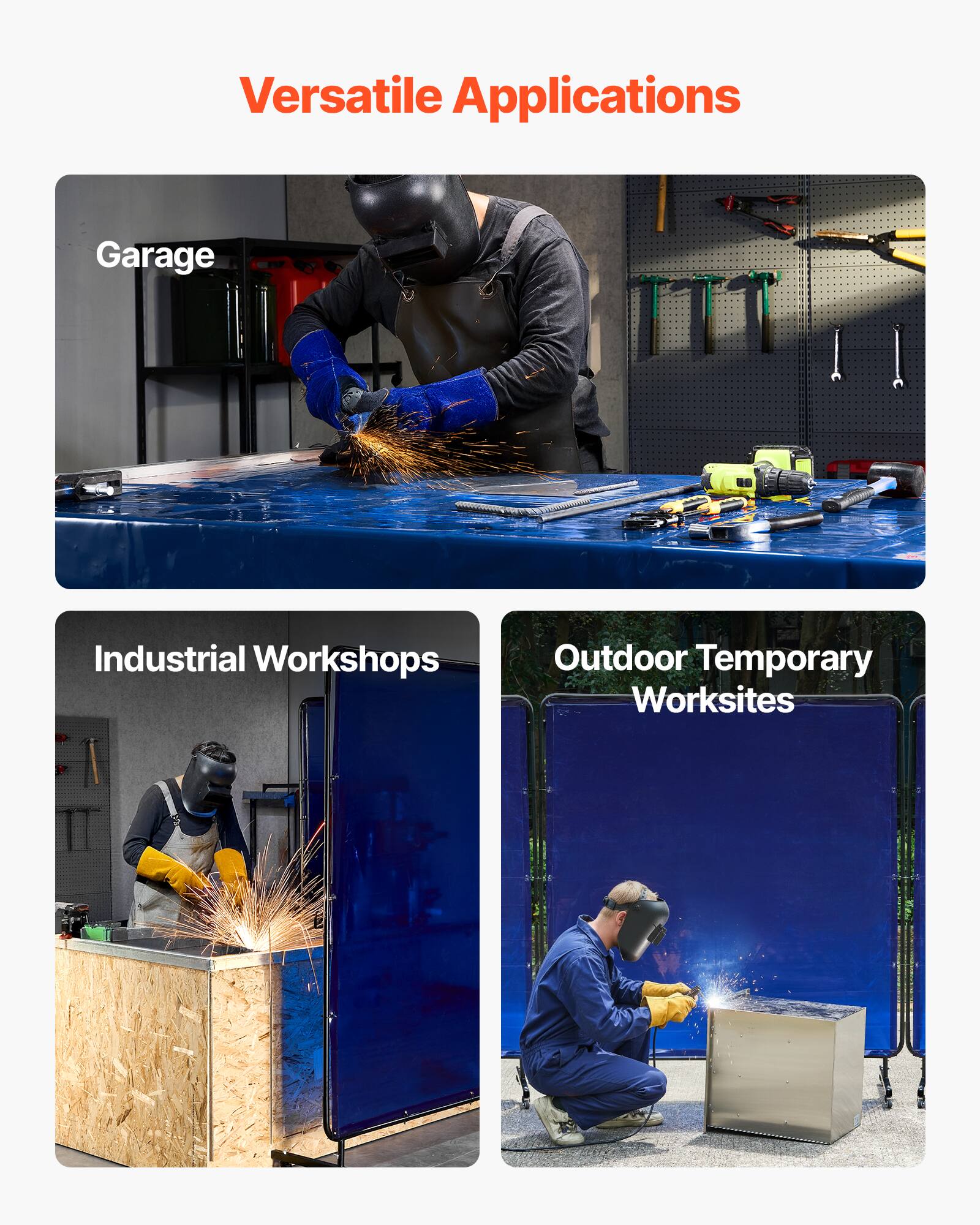 Versatile Applications

- Garage
- Industrial Workshops
- Outdoor Temporary Worksites