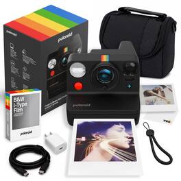 Polaroid - Now+ Generation3 - White Film (8) + Bag + More - Black