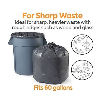 For Sharp Waste  
Ideal for sharp, heavier waste with rough edges such as wood and glass  
Fits 60 gallons