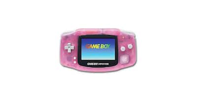 Refurbished Excellent GameBoy Advance System Clear Fuchsia Game Refurbished Excellent GameBoy Advance System Clear Fuchsia Game