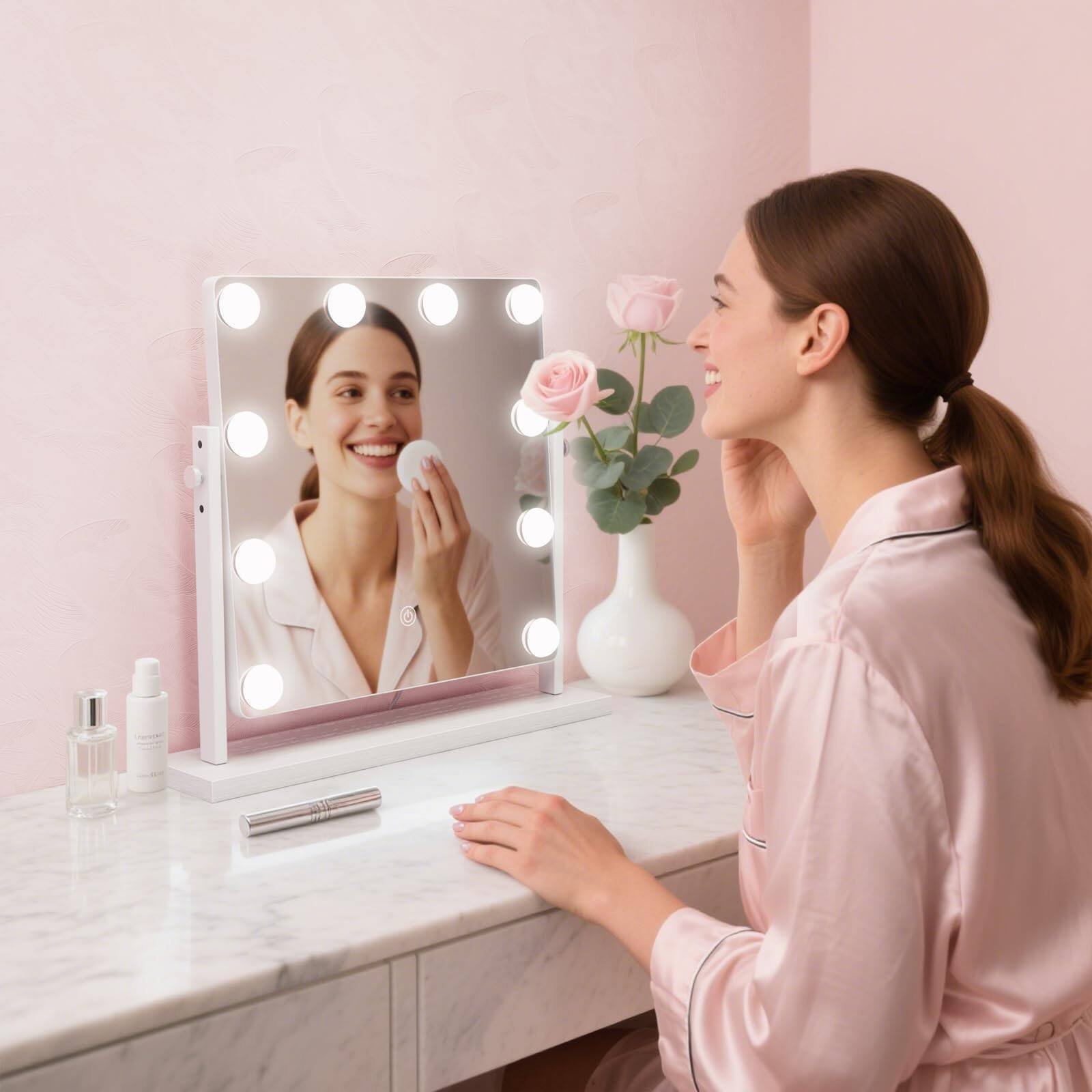Empire DigiLabs Hollywood Makeup Vanity Mirror With Lights Bulbs 15 7 ...