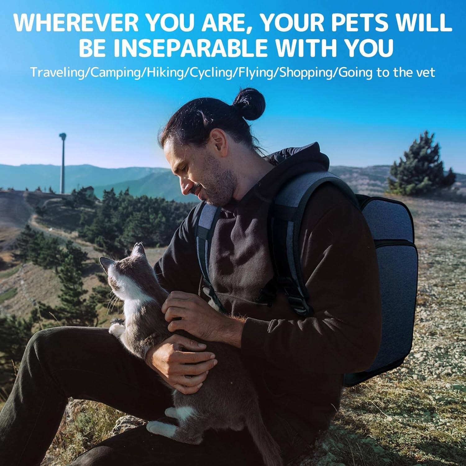 WHEREVER YOU ARE, YOUR PETS WILL BE INSEPARABLE WITH YOU

Traveling/Camping/Hiking/Cycling/Flying/Shopping/Going to the vet