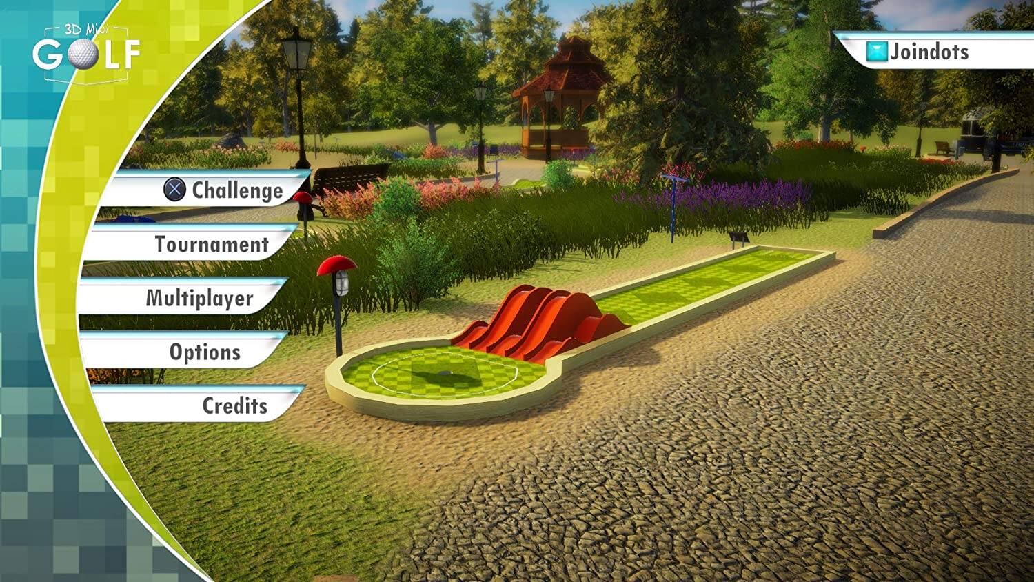 3D Mini Golf  
JoinDots X Challenge Tournament Multiplayer Options Credits