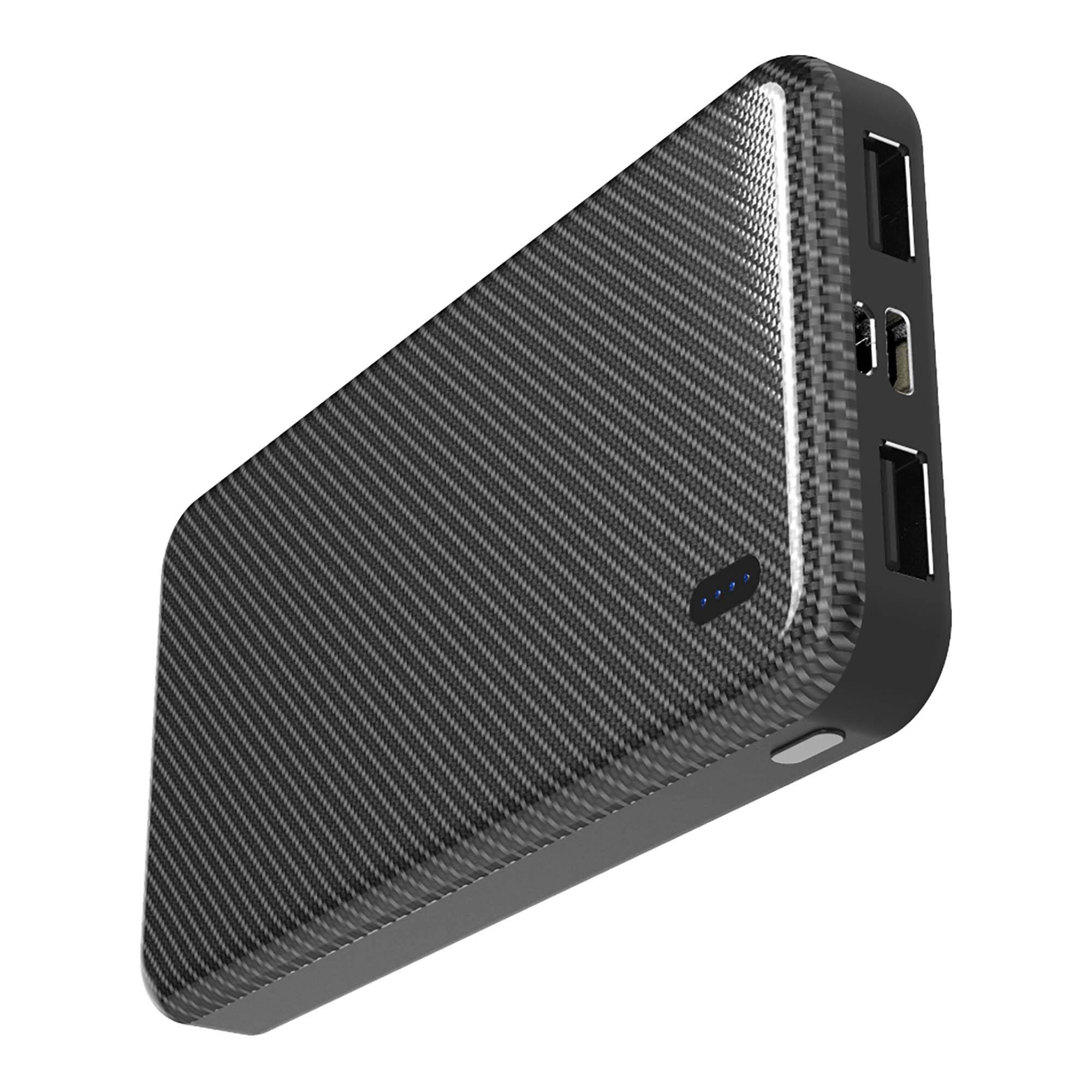 Alt View 1. Xyst - Portable Power Pack 6000 mAh, Dual USB, XYS-PB6TCM - Black.
