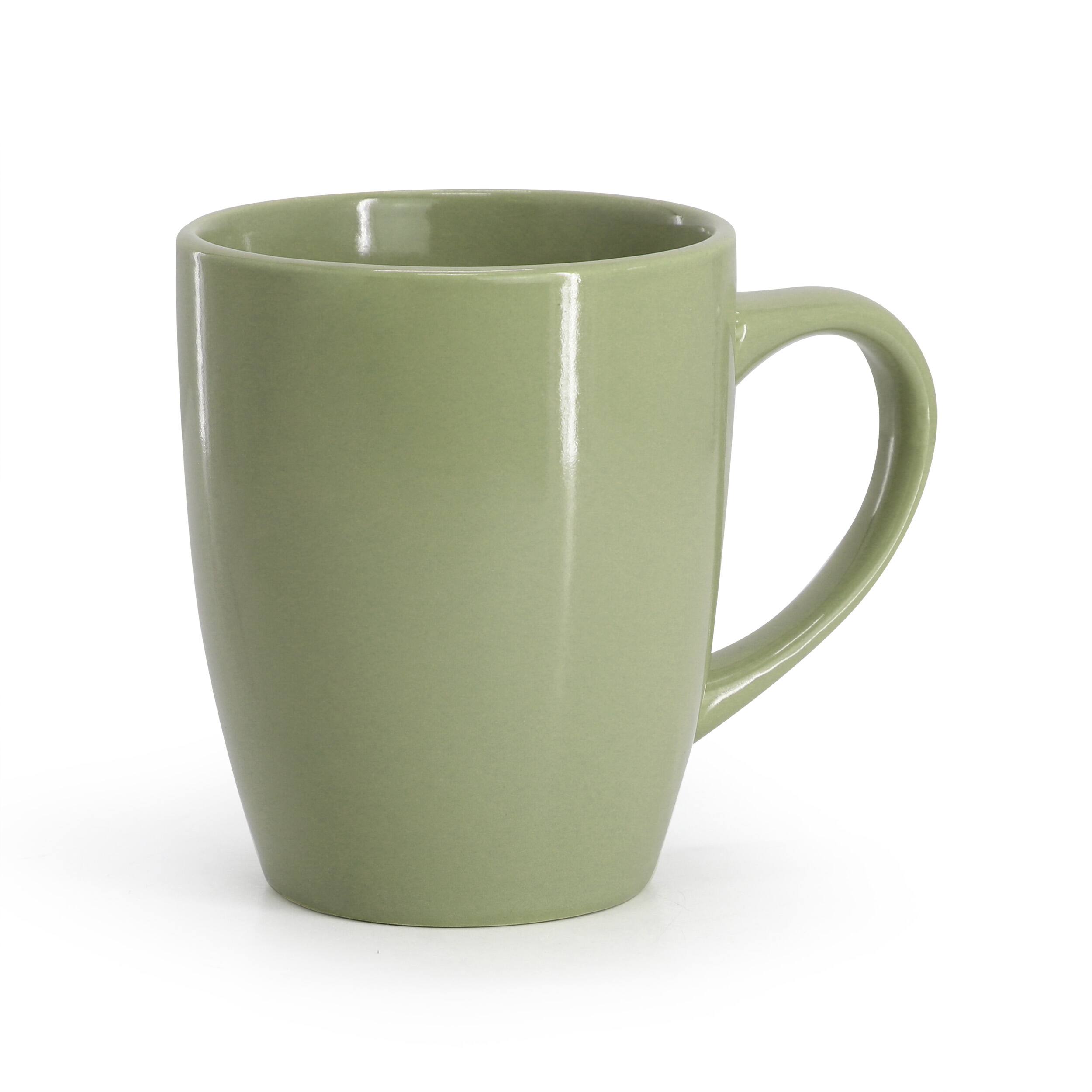 Alt View 4. Gibson - Gibson Home Everyday Plus 12 Piece Stoneware Dinnerware Set in Sage Green - Sage Green.