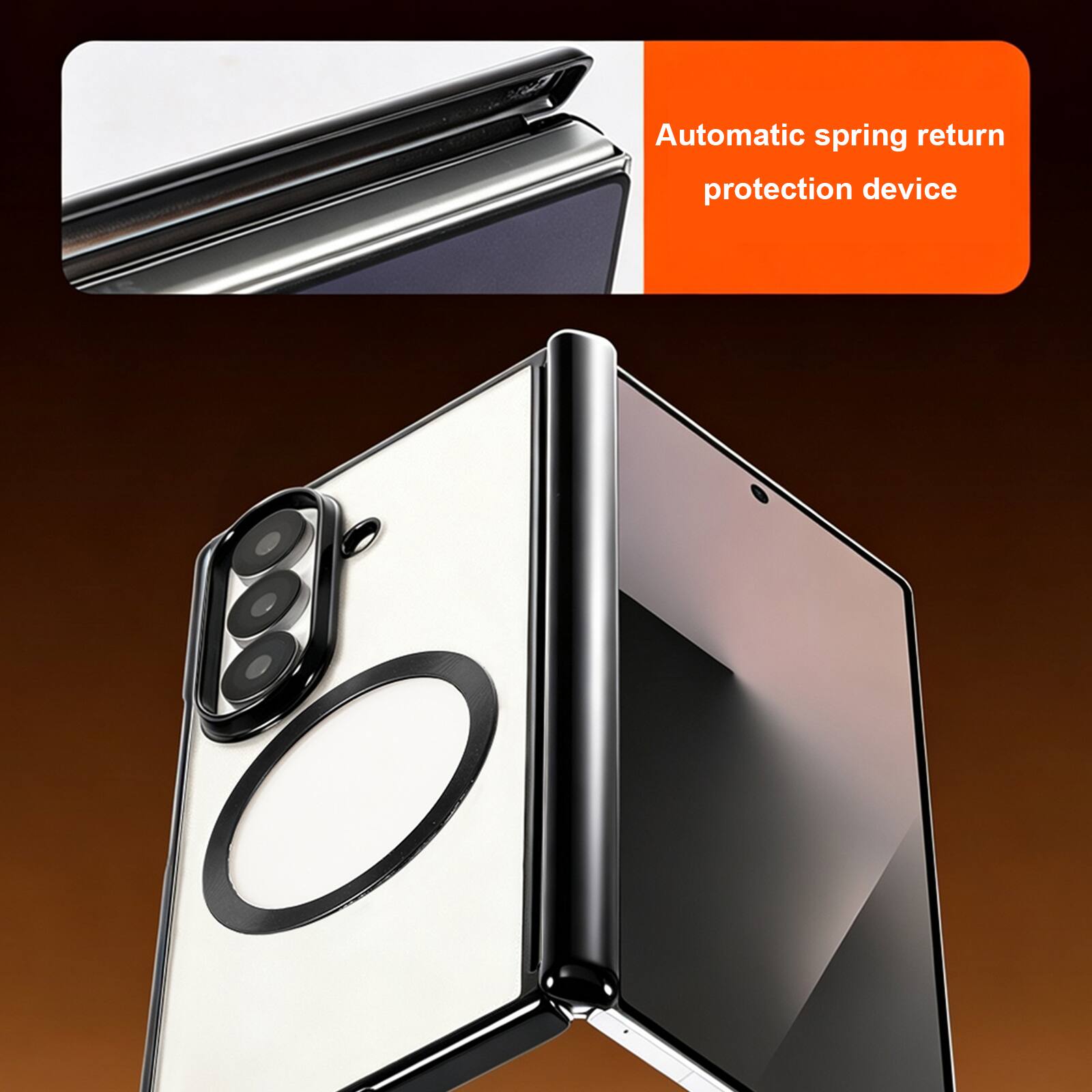 Automatic spring return protection device