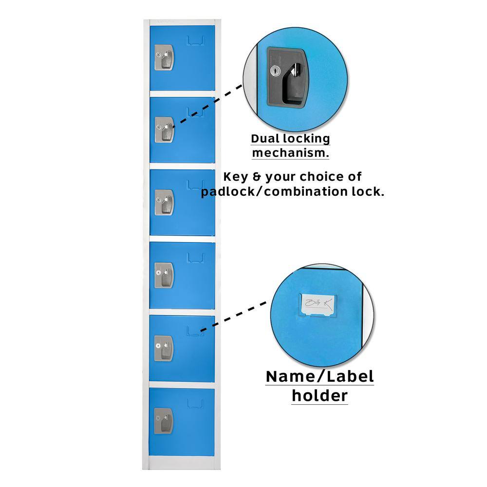 1. Dual locking mechanism. Key & your choice of padlock/combination lock.
2. Name/Label holder.