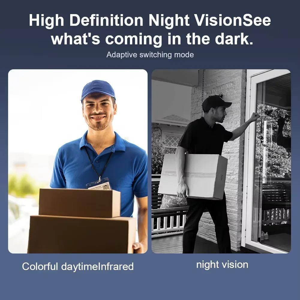 High Definition Night Vision  
See what's coming in the dark.  
Adaptive switching mode  

Colorful daytime / Infrared night vision