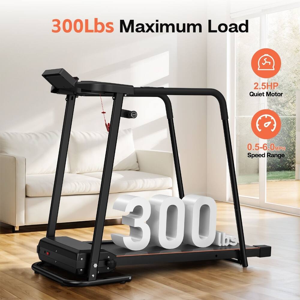 300Lbs Maximum Load  
2.5HP Quiet Motor  
0.5-6.0MPH Speed Range