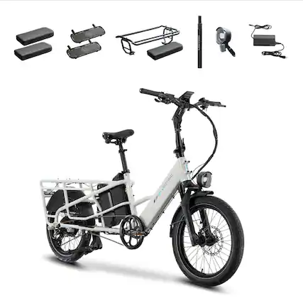 The text on the image reads "aD JUM OTRIC LECTRIC I." This text is likely a description or a name for the electric bike.