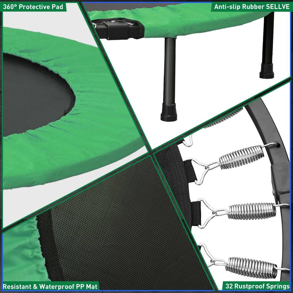 360 Protective Pad, Anti-slip Rubber SELLVE, Resistant & Waterproof PP Mat, 32 Rustproof Springs
