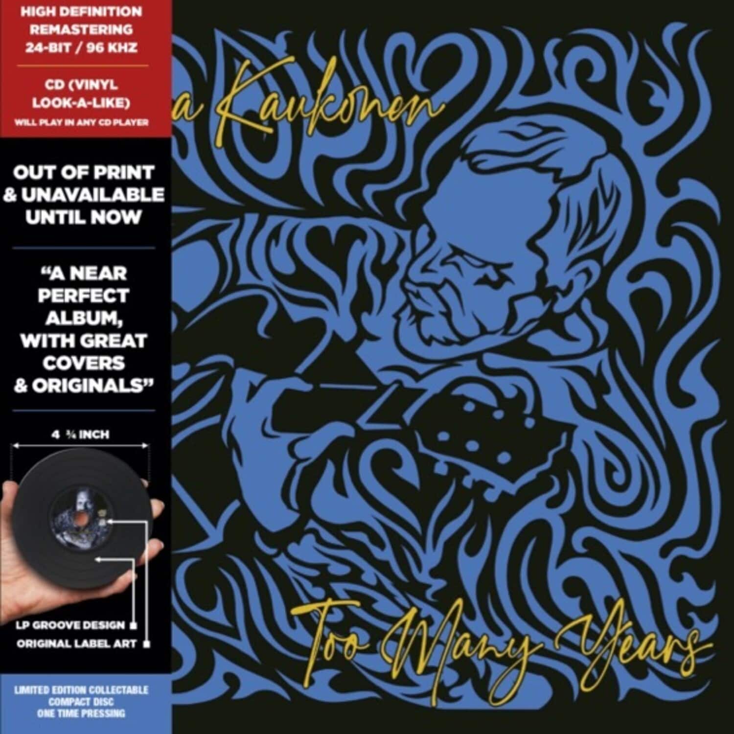 Jorma Kaukonen - Too Many Years  - VINYL LP