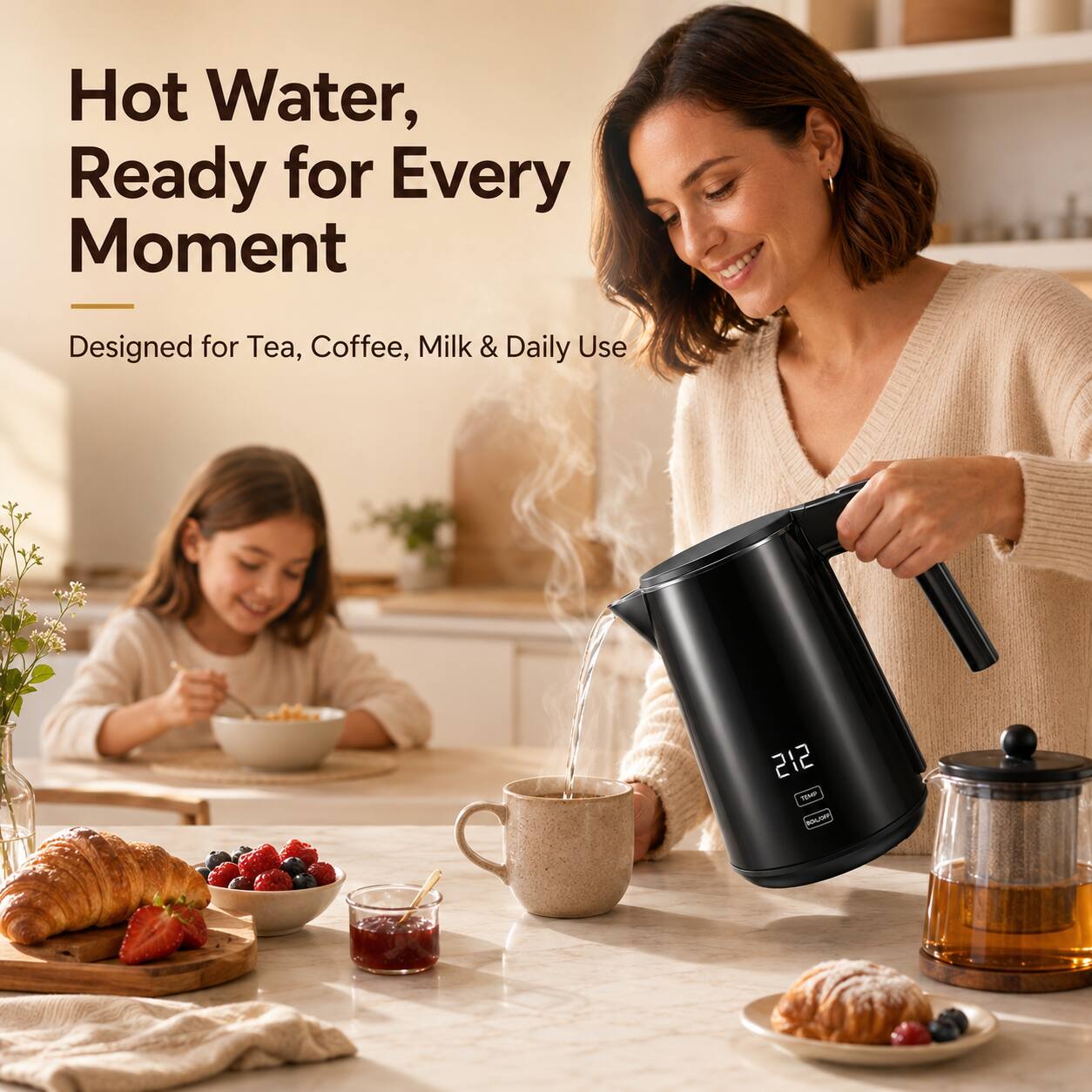 Hot Water, Ready for Every Moment  
Designed for Tea, Coffee, Milk & Daily Use  
212 MMP BALOMY