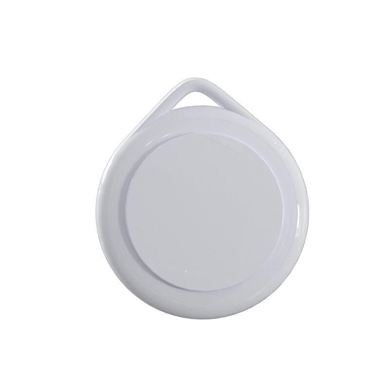 Front. Cluzine - MFi Certified AirTag Locator Compatible with Apple Find My Key Pet Elderly Bluetooth Anti-Lost Tracker White - White.