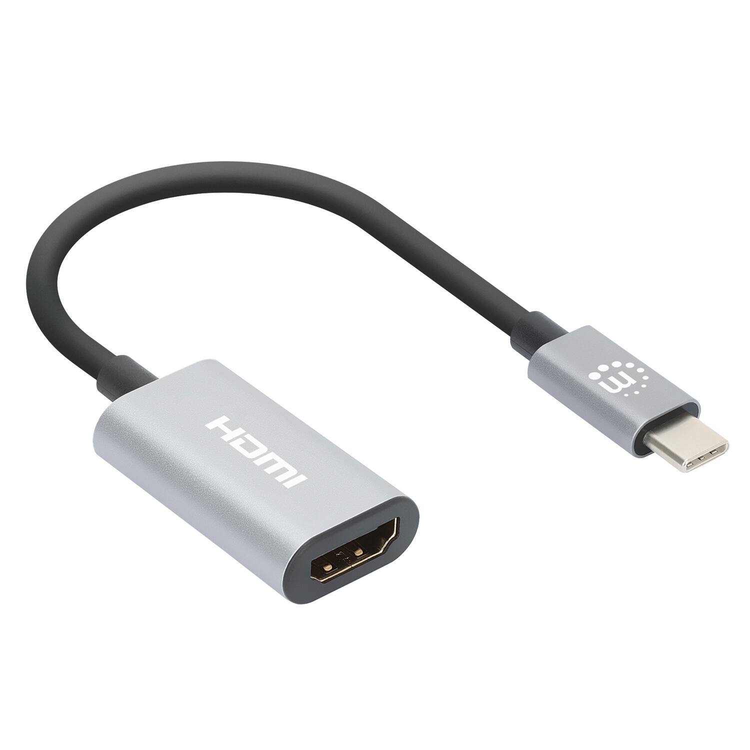 Angle. Manhattan - 4K at 60 Hz USB-C to HDMI Adapter.
