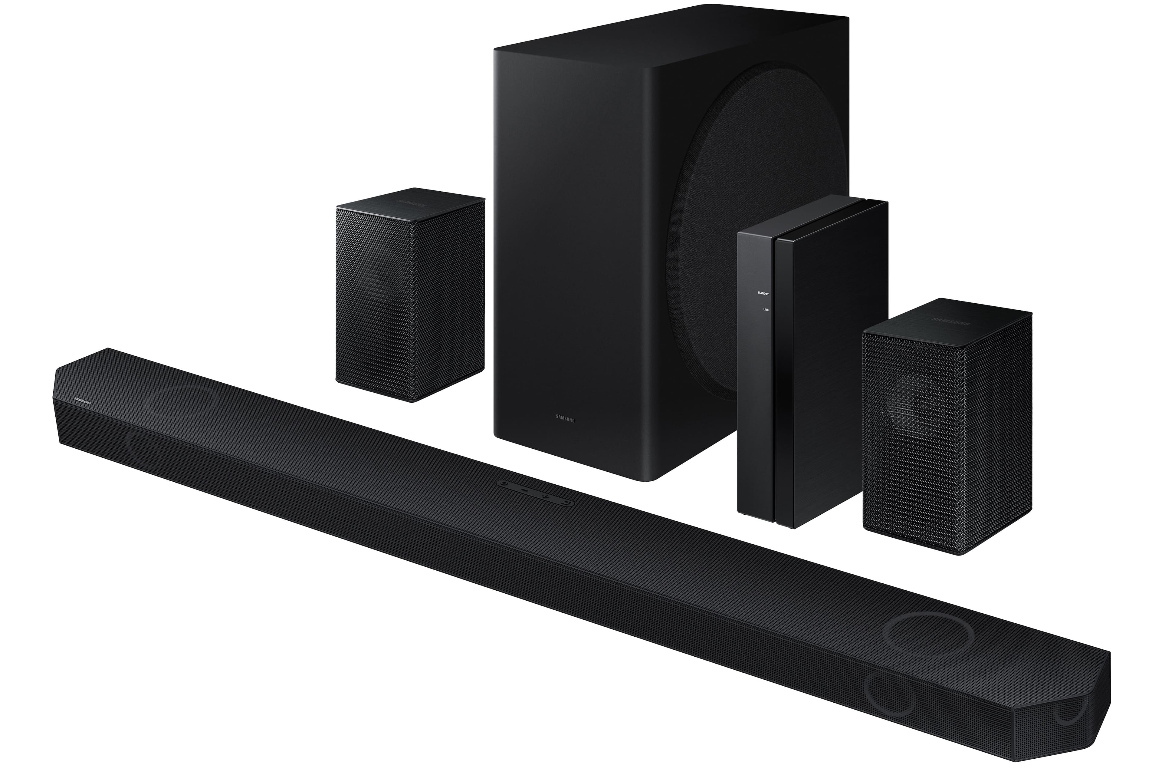 Alt View 11. Samsung - HW-Q850D/ZA 7.1.2 Channel Wireless Dolby ATMOS Soundbar + Rear Speakers w/ Q Symphony - Black.
