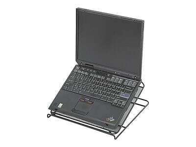 Alt View 1. Safco - Onyx 12.25" x 12.25" Steel Mesh Adjustable Laptop Stand - Black.