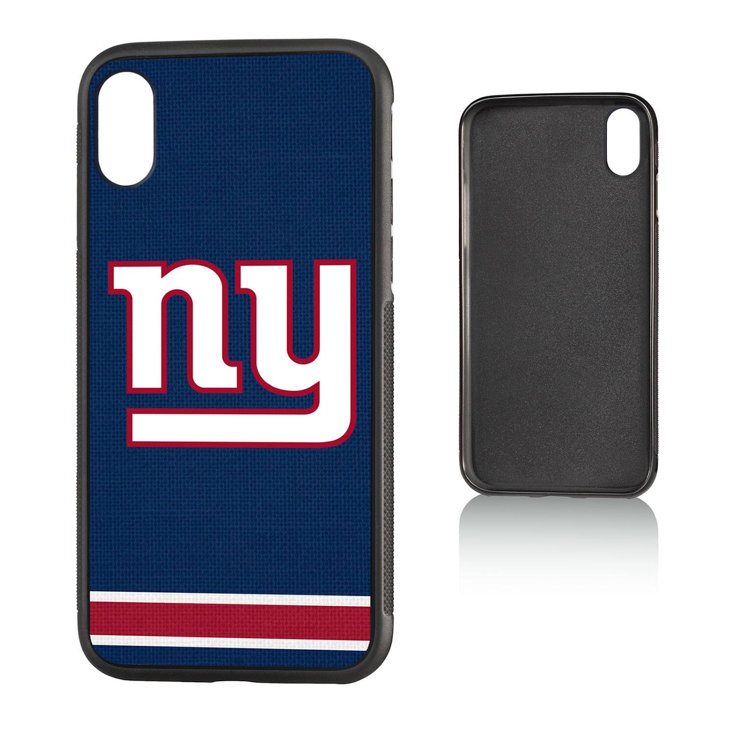 Alt View 2. Keyscaper - New York Giants iPhone Stripe Design Bump Case - 14 Pro Max - Multicolor.