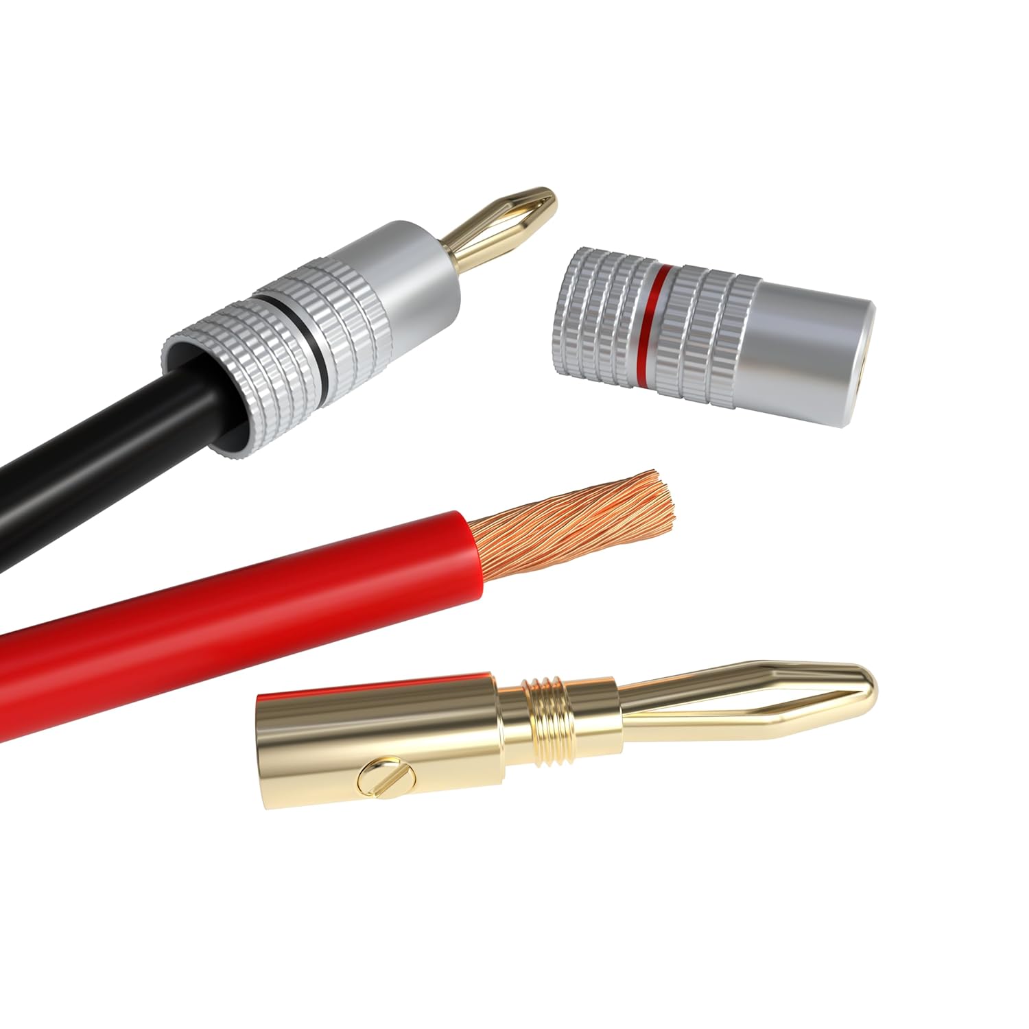 Alt View 2. Cables Direct Online - 100FT 16/2 Speaker Wire CL3 Rated CCA (Copper-Clad Aluminum) 16AWG 2-Conductor Cable Low Voltage Black/Red - Black and Red.