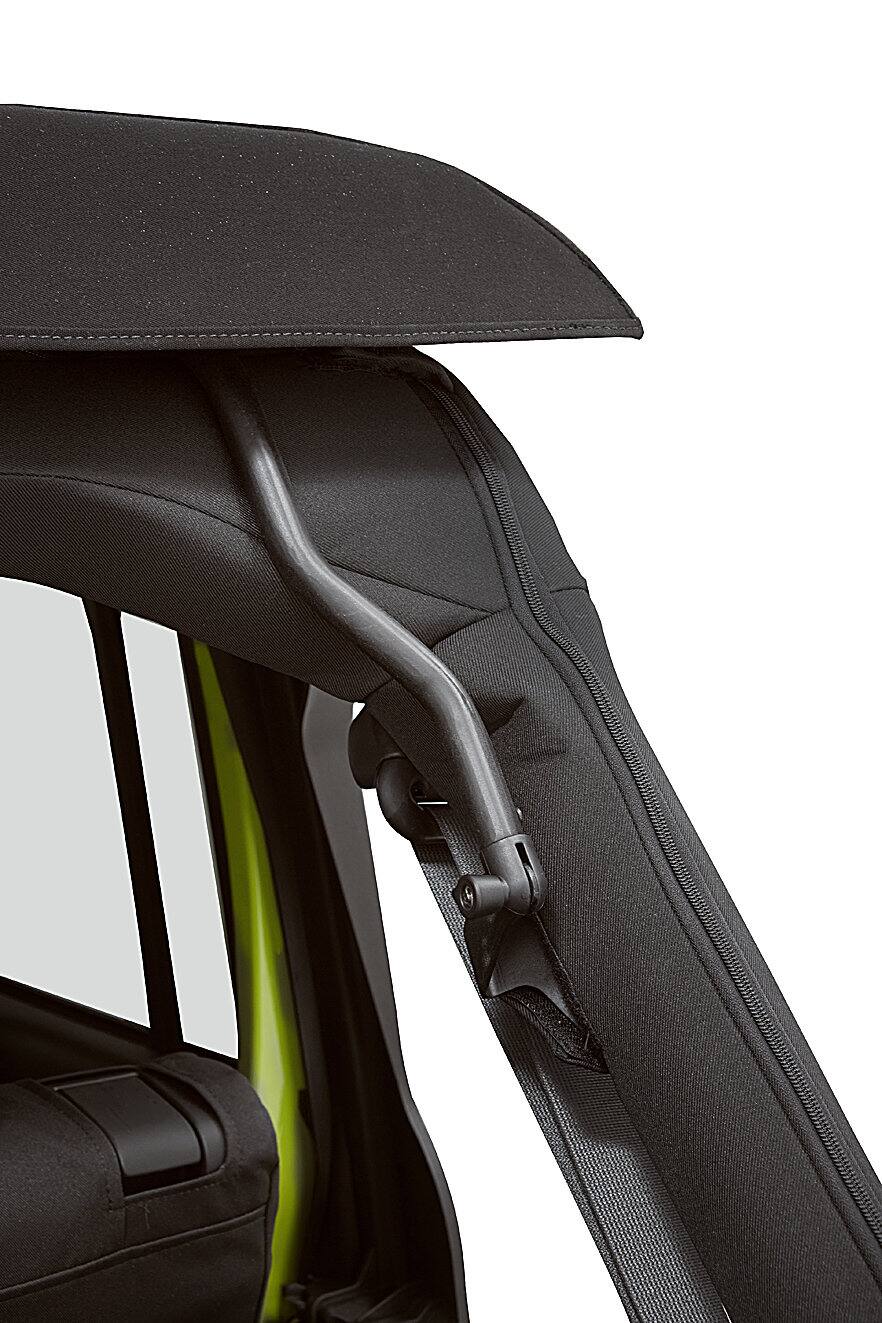 Alt View 3. Bestop - Trektop Glide - Jeep '07-18 Wrangler JK 4-Door (Premium Blk Twill) - Black.
