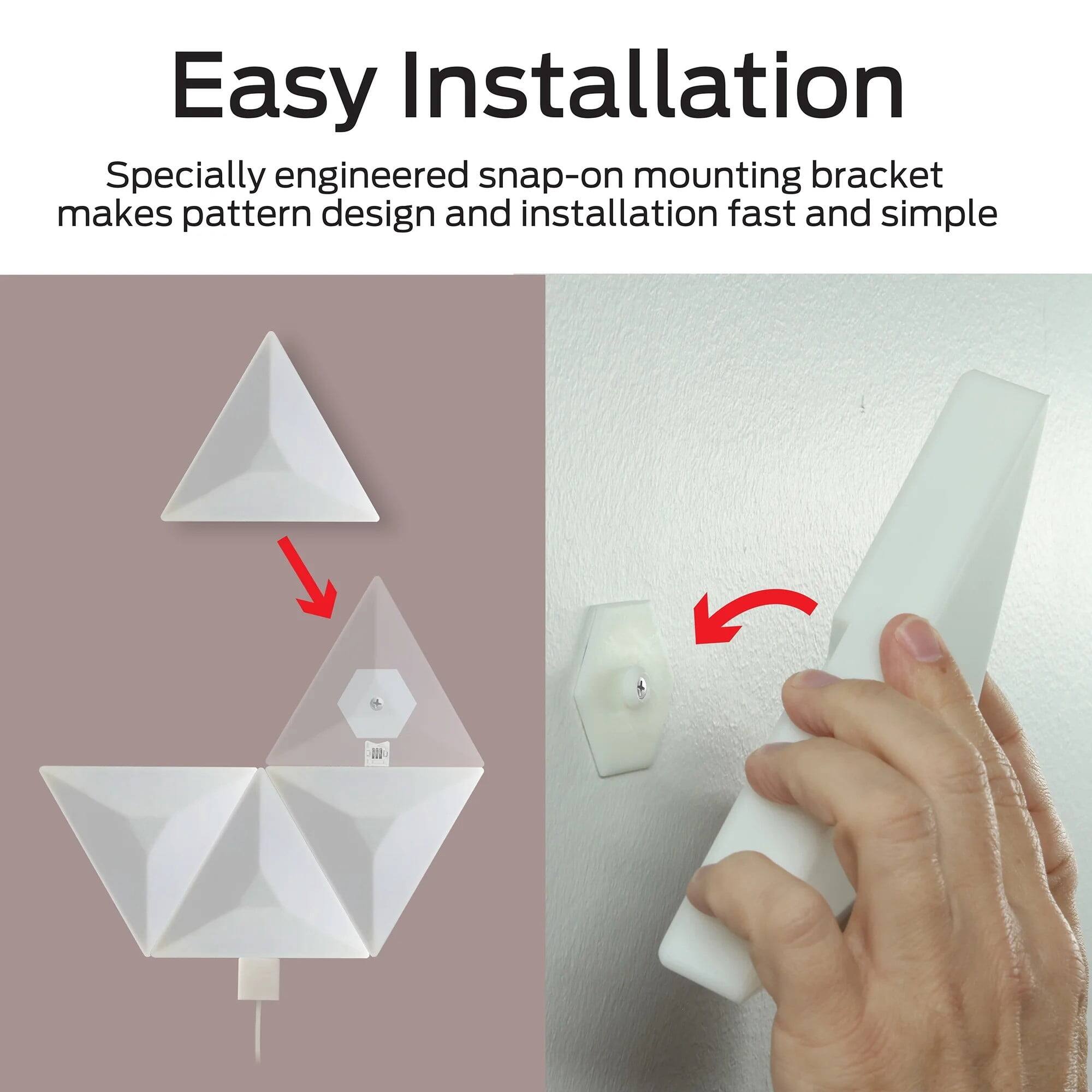 Easy Installation

Specially engineered snap-on mounting bracket makes pattern design and installation fast and simple