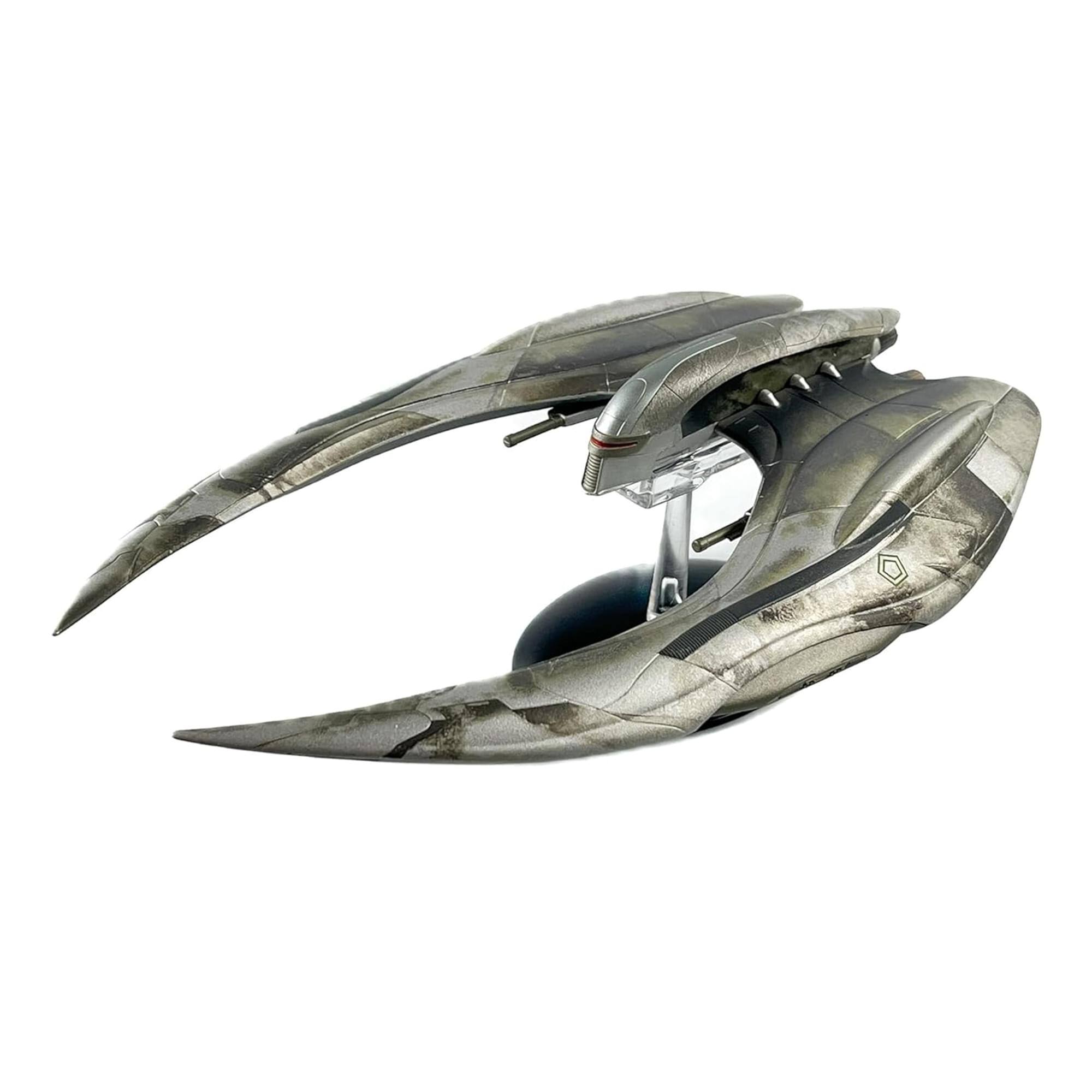 Alt View 10. Eaglemoss - Eaglemoss Battlestar Galactica Ship Replica | Cylon Raider MK-II - Grey.
