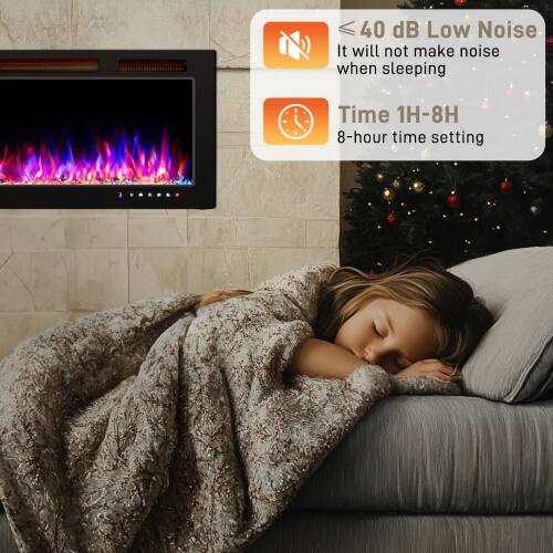 40 dB Low Noise  
It will not make noise when sleeping  

Time 1H-8H  
8-hour time setting