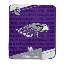 Pegasus - Wisconsin-Whitewater Warhawks 50" x 60" Diagonal Ghost Ultra Soft Blanket - Multicolor