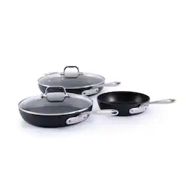 All Clad - All-Clad 5pc Nonstick Cookware Set. HA1 Expert Cookware - Black