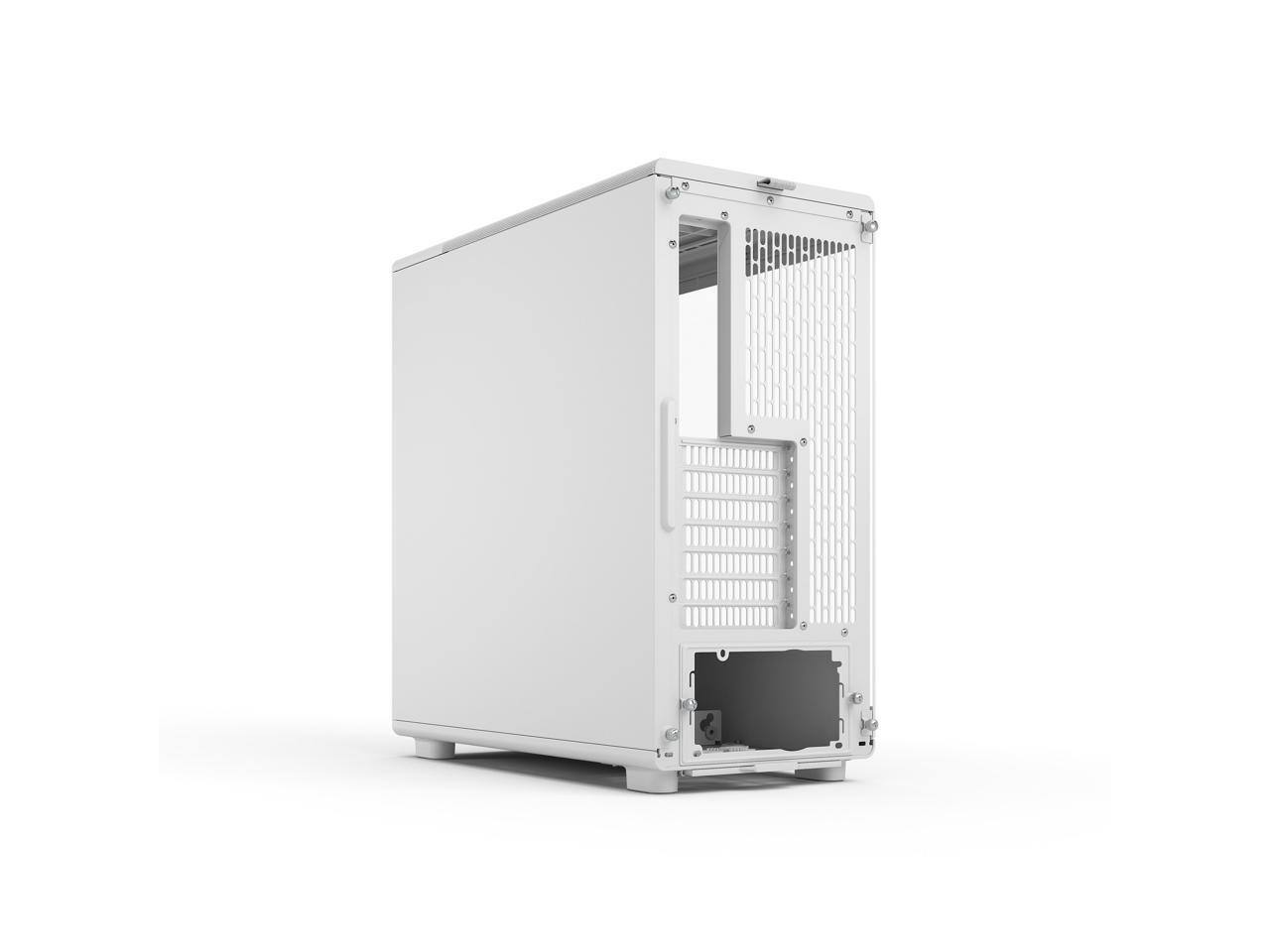 Alt View 9. Fractal Design - Fractal Design Epoch White RGB - Tempered Glass, Mesh Front, 3 RGB Fans, Spacious ATX/mATX/ITX Case - White.