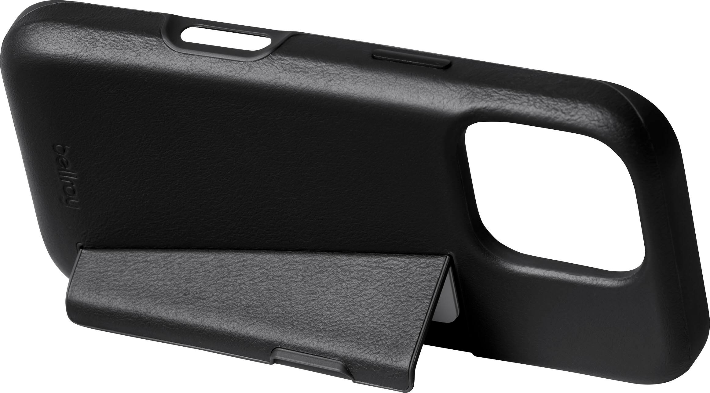 Alt View 2. Bellroy - iPhone 16 Pro Max Leather Phone Case - 3 Card - Black.