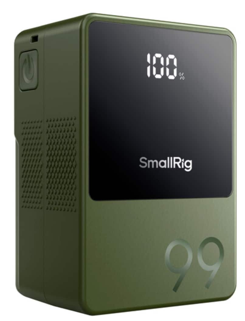 Smallrig - VB99 Mini V-Mount Battery 99Wh (Green) for Cameras, LED Video Lights, Monitors, and Filmmaking Gear-4930