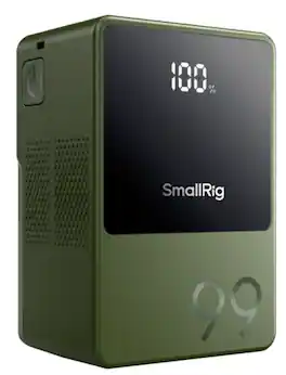 Smallrig - VB99 Mini V-Mount Battery 99Wh (Green) for Cameras, LED Video Lights, Monitors, and Filmmaking Gear-4930