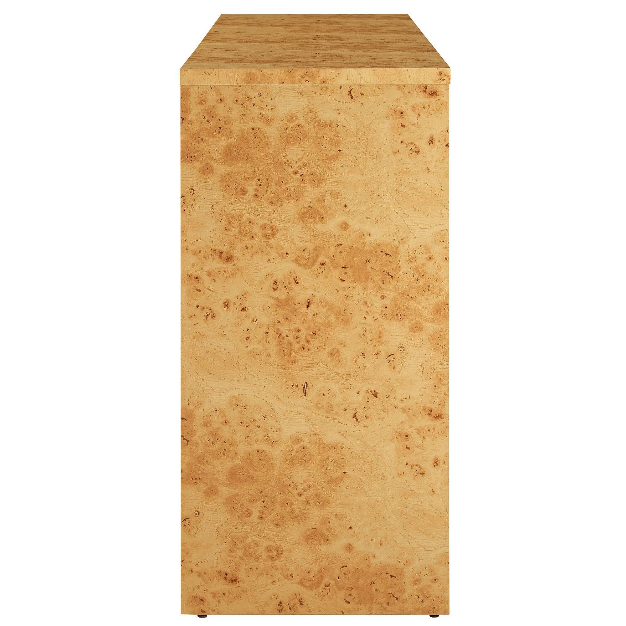 Alt View 4. Modway - Hudson 60" Burl Wood Sideboard by Modway - Natural.