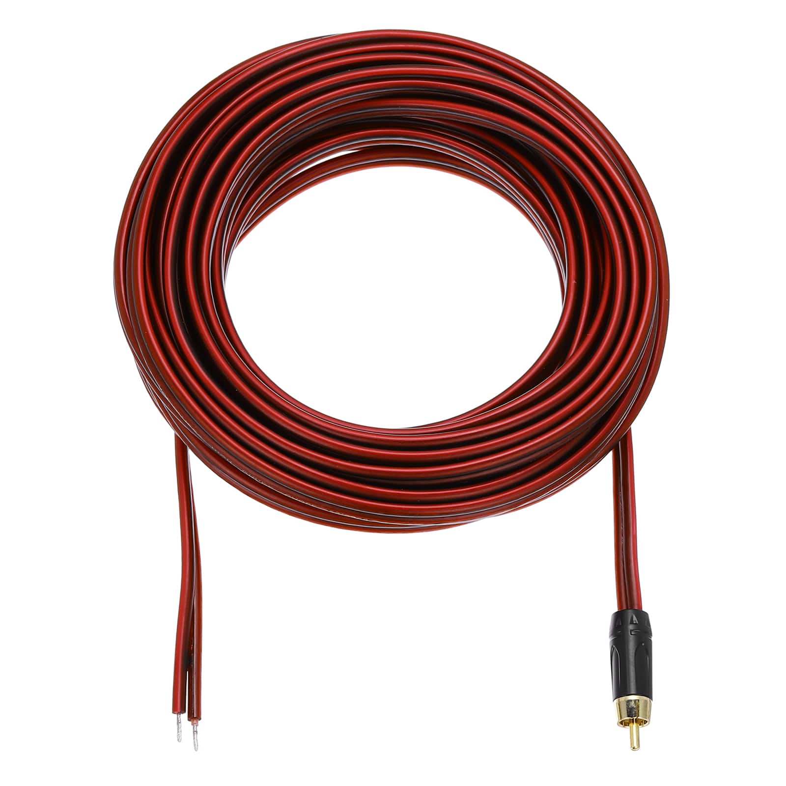 Unique Bargains - RCA to Bare Wire Open End Audio Cable, 14AWG Gold Plated Extension Wire for Guitar, Speakers - Red price history on PriceWatchPro