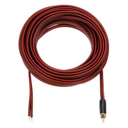 Unique Bargains - RCA to Bare Wire Open End Audio Cable, 14AWG Gold Plated Extension Wire for Guitar, Speakers - Red