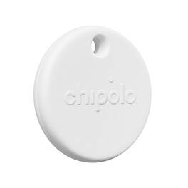 Chipolo - POP Tracker Tag with Bluetooth, Call Your Phone, Out of Range Alert, Apple Find My & Android Find Hub Compatible - White